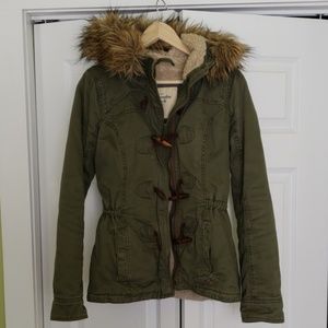 Abercrombie Fur Hooded Jacket